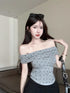 Polka Dot Off-Shoulder Tops